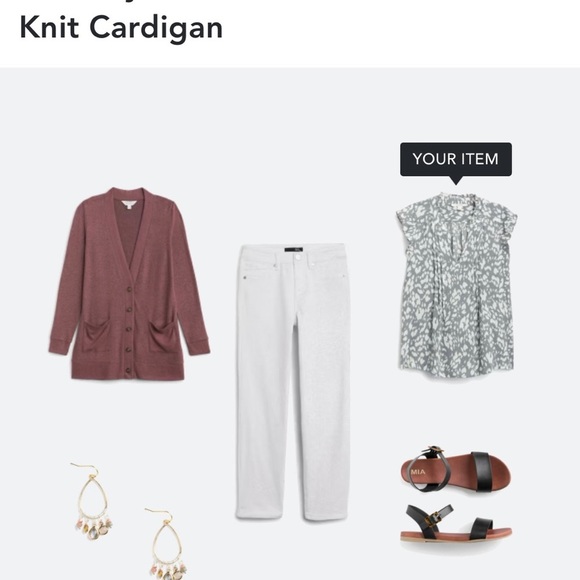 🍁🍁🍁 NWT MARKET & SPRUCE Stitch Fix Knit Cardigan 🍁🍁🍁 - Picture 4 of 5